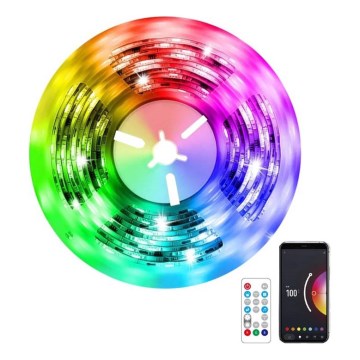 Immax NEO 07791L - LED RGB Reguliuojama juostelė NEO LITE LED/18W/230V 5m IP65 MUSIC Wi-FI Tuya + nuotolinio valdymo pultas