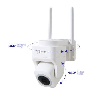 Immax NEO 07793L - Išmani lauko kamera su jutikliu CUBE 4MP 5V IP65 Wi-Fi Tuya