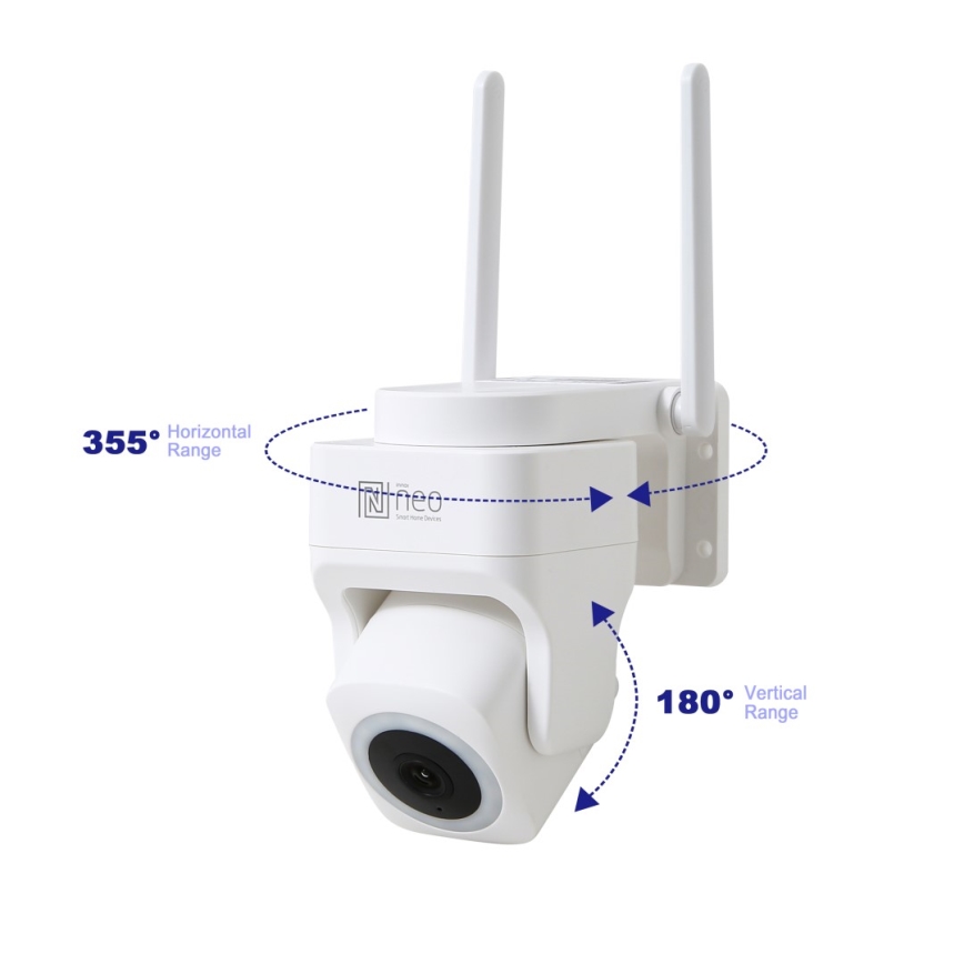 Immax NEO 07793L - Išmani lauko kamera su jutikliu CUBE 4MP 5V IP65 Wi-Fi Tuya