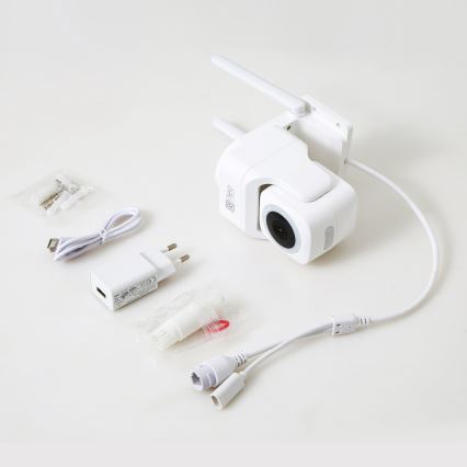 Immax NEO 07793L - Išmani lauko kamera su jutikliu CUBE 4MP 5V IP65 Wi-Fi Tuya