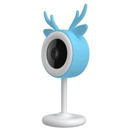 Immax NEO 07797L - Išmanusis įkraunamas kūdikio monitorius 5V Wi-Fi Tuya mėlyna