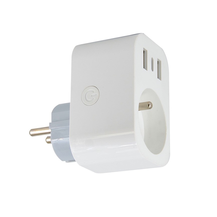 Immax NEO 07799L - Išmanus lizdo skirstytuvas 16A/230V + 2xUSB+1xUSB C Wi-Fi Tuya