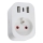 Immax NEO 07799L - Išmanus lizdo skirstytuvas 16A/230V + 2xUSB+1xUSB C Wi-Fi Tuya