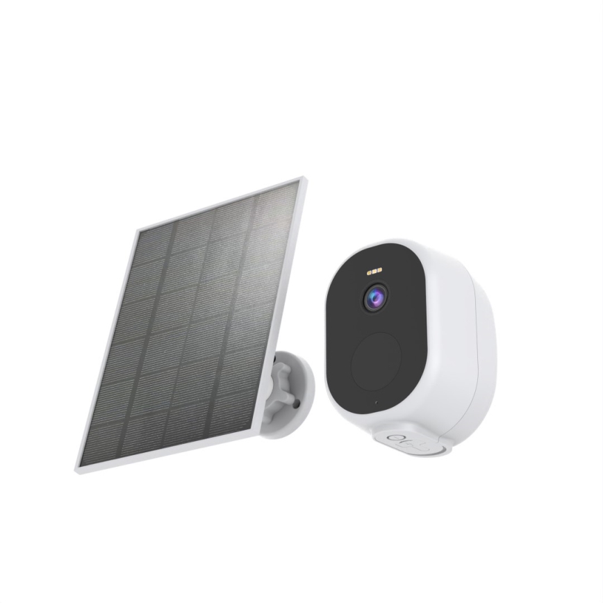 Immax NEO 07802L - Išmanioji lauko saulės kamera su BARREL jutikliu 5000 mAh Wi-Fi Tuya IP65