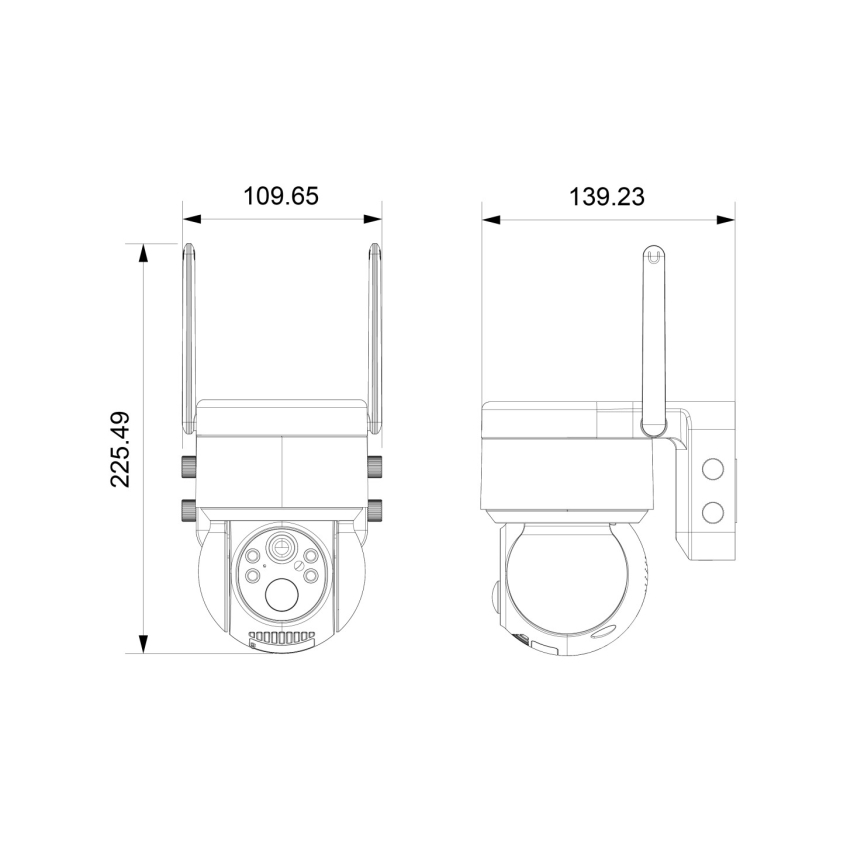 Immax NEO 07803L - Išmanioji lauko saulės kamera su SENTRY jutikliu 6000 mAh Wi-Fi Tuya IP65