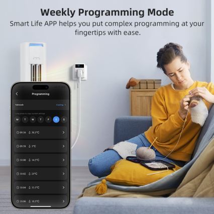 Immax NEO 07811L - Išmanioji kištukinė rozetė su termometru F 3680W Wi-Fi