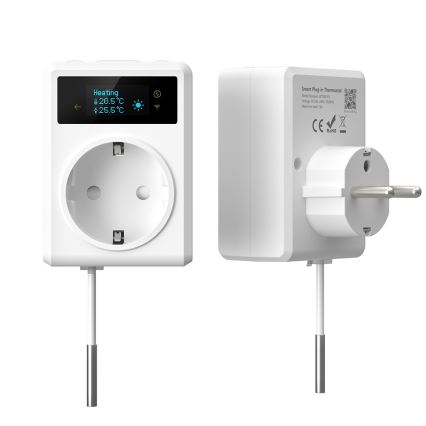 Immax NEO 07811L - Išmanioji kištukinė rozetė su termometru F 3680W Wi-Fi