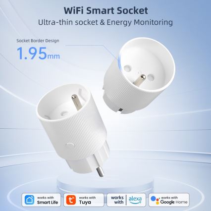Immax NEO 07812L - Išmanioji E tipo kištukinė rozetė 3500W Wi-Fi
