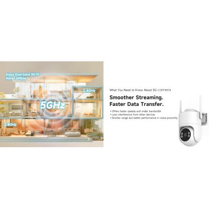 Immax NEO 07819L - Išmanioji lauko kamera su 4 MP jutikliu 5V IP65 Wi-FI