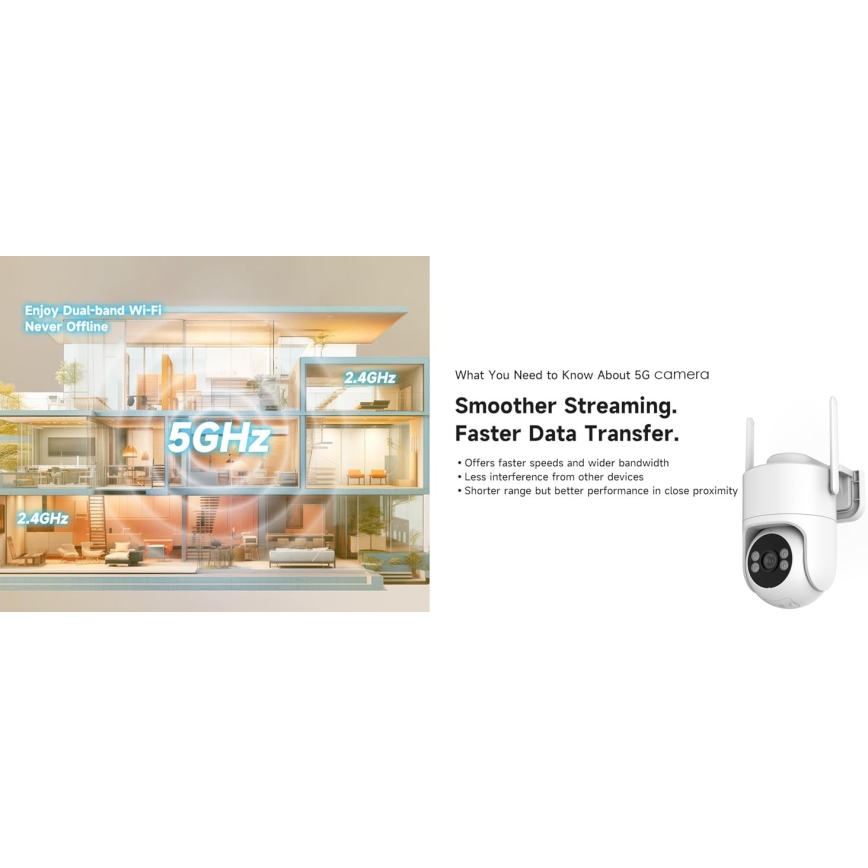 Immax NEO 07819L - Išmanioji lauko kamera su 4 MP jutikliu 5V IP65 Wi-FI