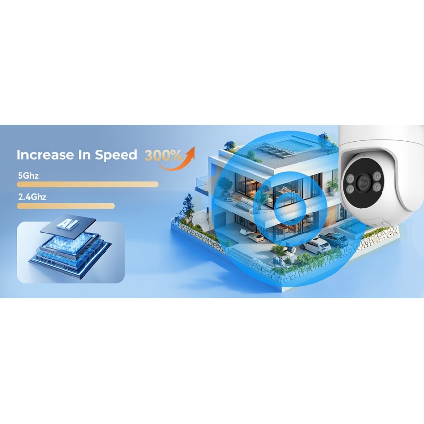 Immax NEO 07819L - Išmanioji lauko kamera su 4 MP jutikliu 5V IP65 Wi-FI