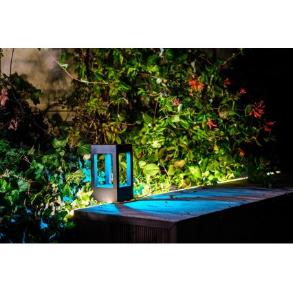 Immax NEO 07902L - LED RGB+CCT šviesos reguliavimas lauko lempa NEO LITE CUBE LED/10W/230V 2700-6500K IP67 Wi-Fi Tuya juoda