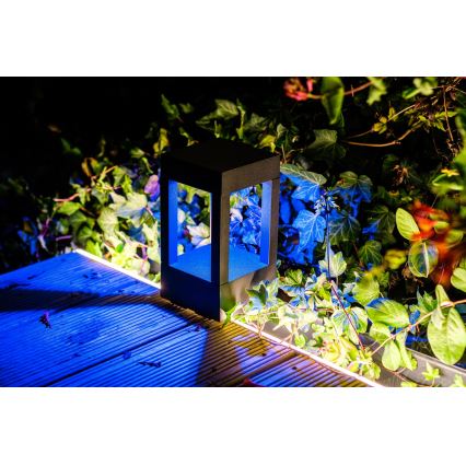 Immax NEO 07902L - LED RGB+CCT šviesos reguliavimas lauko lempa NEO LITE CUBE LED/10W/230V 2700-6500K IP67 Wi-Fi Tuya juoda