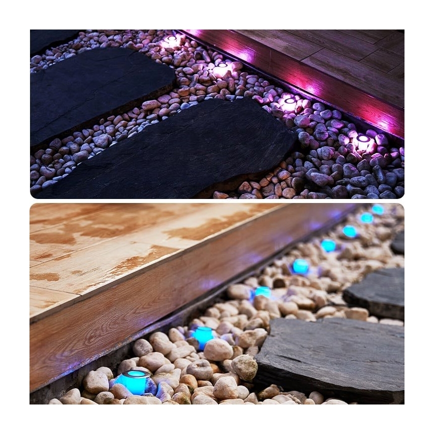 Immax NEO 07905L - LED RGB Reguliuojamas saulės energijos šviestuvas ESTRELAS 8xLED/0,25W/5V IP65 Tuya