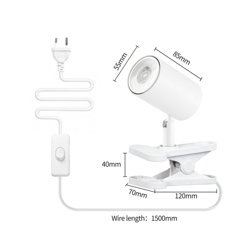 Immax NEO 08292L - Šviestuvas su spaustuku PUNTO 1xGU10/9W/230V baltas