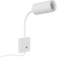 Immax NEO 08296L - Sieninis šviestuvas su USB PUNTO 1xGU10/9W/230V baltas