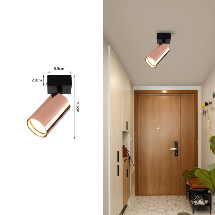 Immax NEO 08301L - Taškinis šviestuvas PUNTO 1xGU10/9W/230V rožių aukso