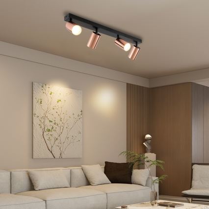 Immax NEO 08303L - Taškinis šviestuvas PUNTO 4xGU10/9W/230V rožinio aukso