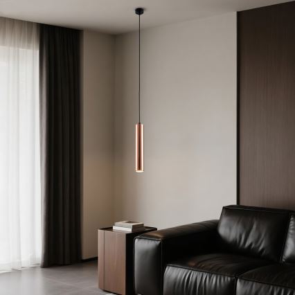 Immax NEO 08306L - Pakabinamas šviestuvas ant laido PUNTO 1xGU10/9W/230V rožinio aukso