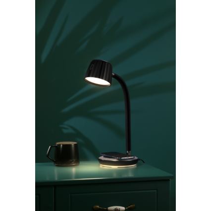 Immax NEO 08996L - Reguliuojama LED stalinė lempa su belaidžiu įkrovimu PERLA LED/1,5W + LED/6W/230V 3800-4300K