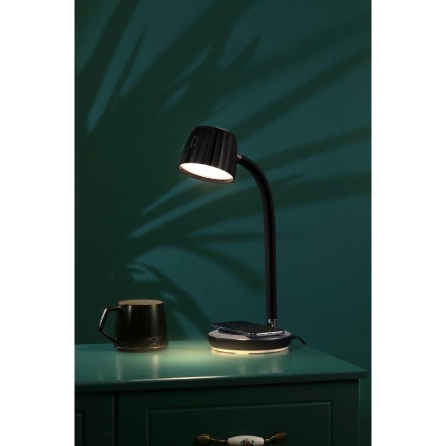 Immax NEO 08996L - Reguliuojama LED stalinė lempa su belaidžiu įkrovimu PERLA LED/1,5W + LED/6W/230V 3800-4300K