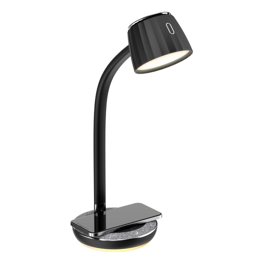 Immax NEO 08996L - Reguliuojama LED stalinė lempa su belaidžiu įkrovimu PERLA LED/1,5W + LED/6W/230V 3800-4300K