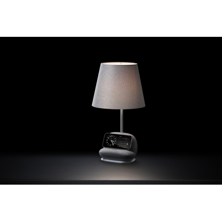 Immax NEO 09109L - reguliuojamo ryškumo LED stalinė lempa su Qi belaidžiu įkrovimu SOFA LED/6W/230V pilka