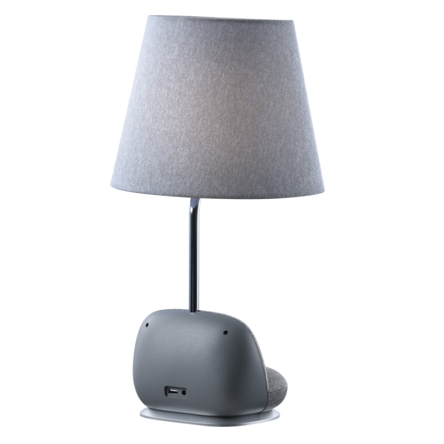 Immax NEO 09109L - reguliuojamo ryškumo LED stalinė lempa su Qi belaidžiu įkrovimu SOFA LED/6W/230V pilka