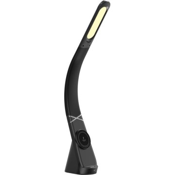 Immax NEO 09110L - dimeriuojama LED stalinė lempa su belaidžiu įkrovimu MAGIC LED/5W/230V juoda