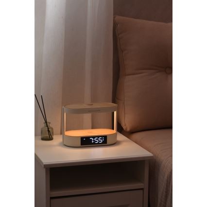 Immax NEO 09111L - dimeriuojama LED stalinė lempa su žadintuvu ir įkrovimu TRIPLE DOCK LED/1,5W/5V