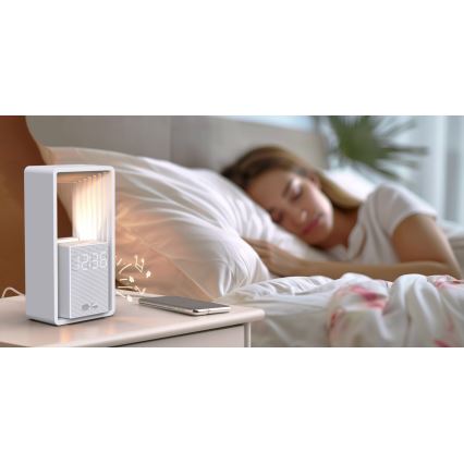 Immax NEO 09113L - stalinė LED lempa CALM su žadintuvu ir įkrovimu LED/3,5W/5V