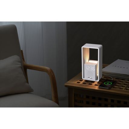 Immax NEO 09113L - stalinė LED lempa CALM su žadintuvu ir įkrovimu LED/3,5W/5V