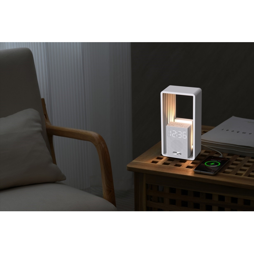 Immax NEO 09113L - stalinė LED lempa CALM su žadintuvu ir įkrovimu LED/3,5W/5V