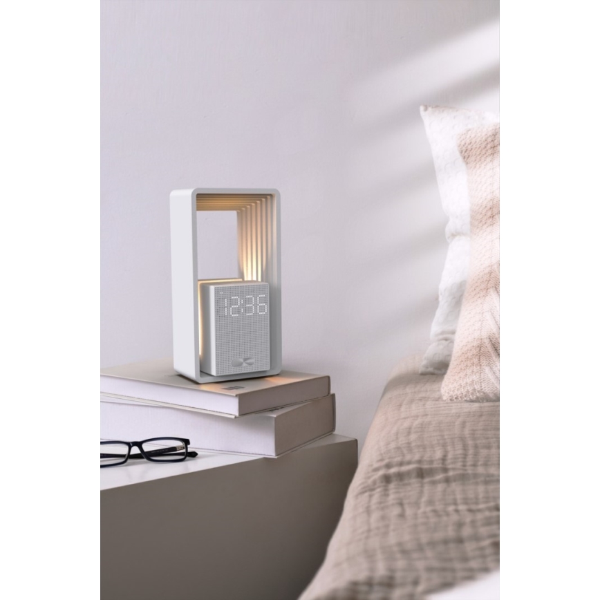 Immax NEO 09113L - stalinė LED lempa CALM su žadintuvu ir įkrovimu LED/3,5W/5V