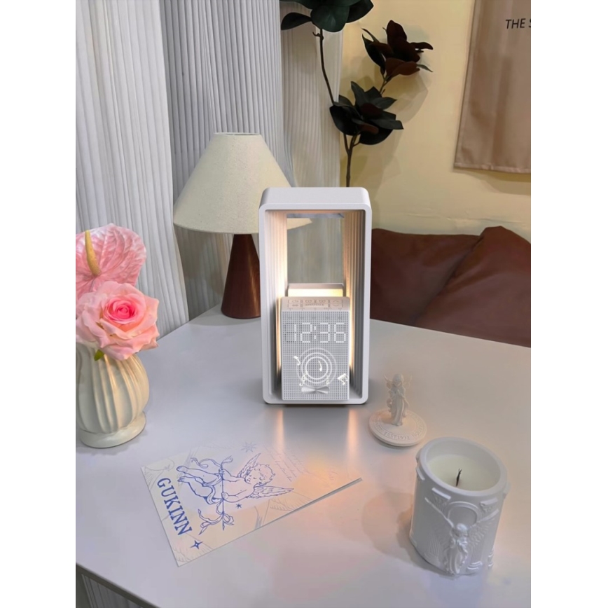 Immax NEO 09113L - stalinė LED lempa CALM su žadintuvu ir įkrovimu LED/3,5W/5V