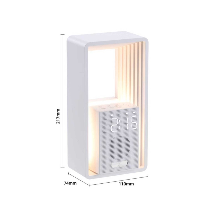 Immax NEO 09113L - stalinė LED lempa CALM su žadintuvu ir įkrovimu LED/3,5W/5V