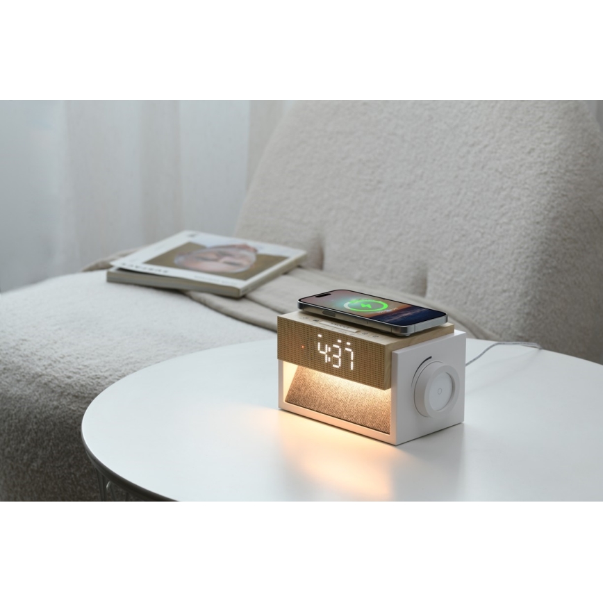 Immax NEO 09114L - LED Stalo lempa su žadintuvu ir įkrovimu CALM LED/1,2W/5V