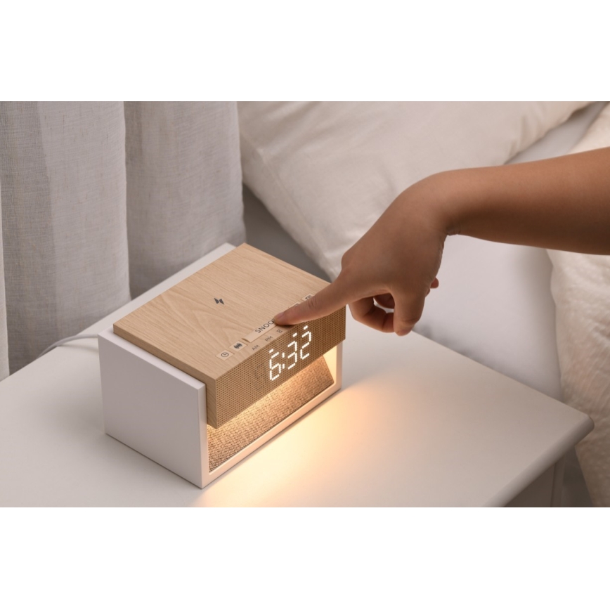 Immax NEO 09114L - LED Stalo lempa su žadintuvu ir įkrovimu CALM LED/1,2W/5V