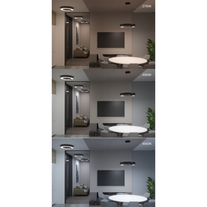 Immax NEO 7133 - LED SMART Pritemdomas lubinis šviestuvas CÉČKO LED/52W/230V + nuotolinio valdymo pultas 60 cm Tuya ZigBee