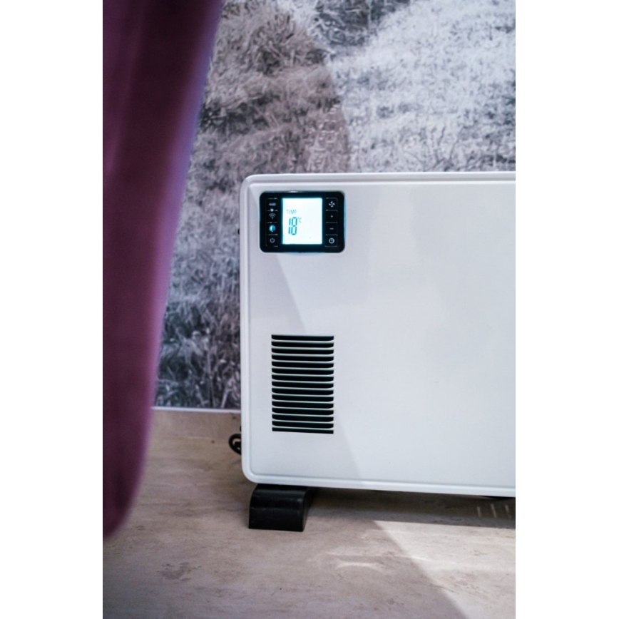 Immax NEO 07760L – elektrinis konvektoriaus šildytuvas 1000/1300/2300W LCD/laikmatis/TURBO/termostatas Wi-Fi Tuya + VP