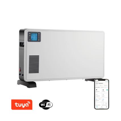 Immax NEO 07760L – elektrinis konvektoriaus šildytuvas 1000/1300/2300W LCD/laikmatis/TURBO/termostatas Wi-Fi Tuya + VP