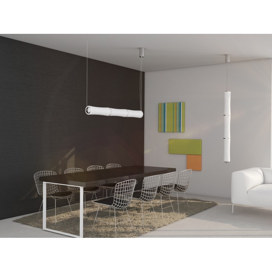 Immax NEO - LED Pritemdomas, ant virvės kabinamas, lubinis šviestuvas BAMBOOS LED/45W/230V 135 cm baltas Tuya