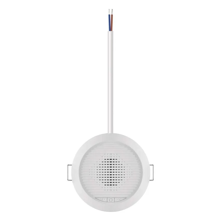 Įmontuojamas belaidis durų skambutis 230 V + 1 x CR2032, baltas