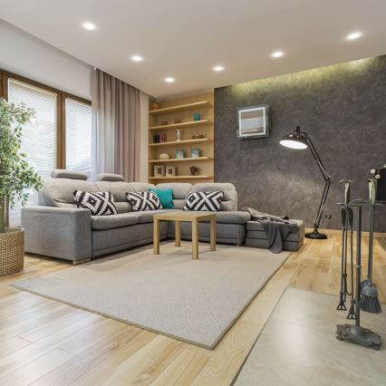 Įleidžiamas šviestuvas GU10 skersmuo 9 cm juodas