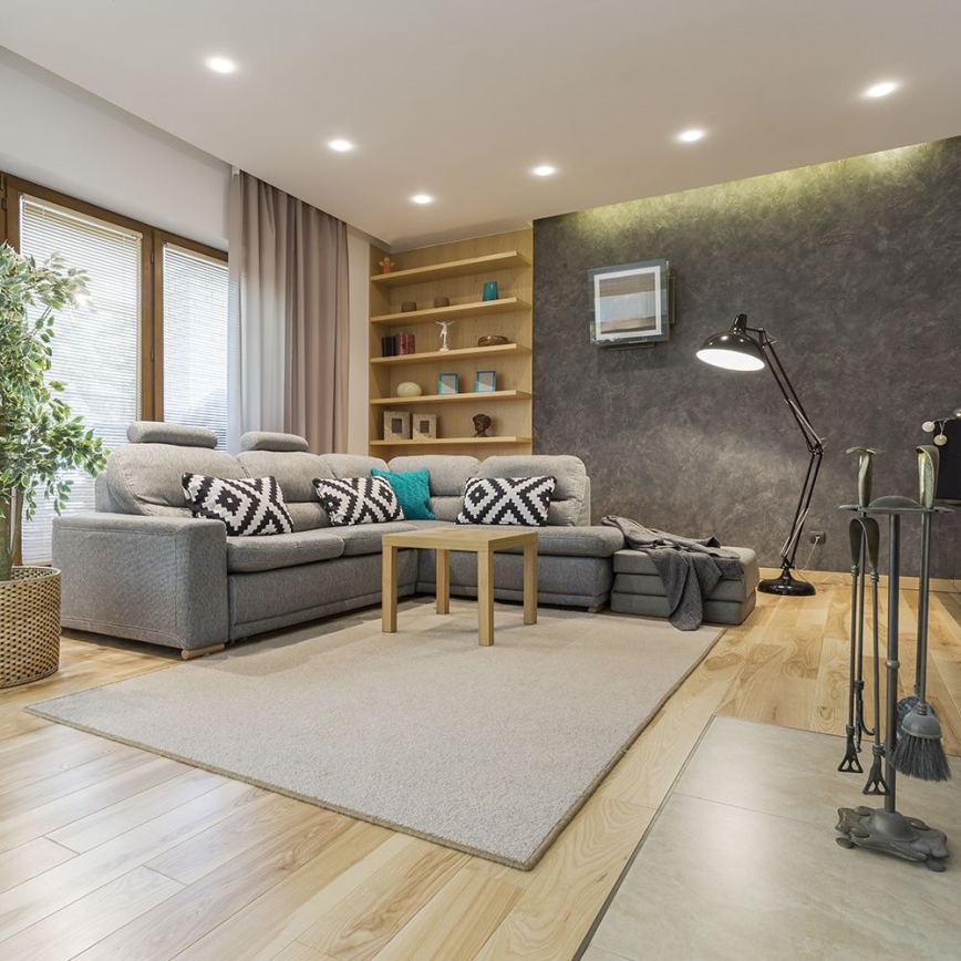 Įleidžiamas šviestuvas GU10 skersmuo 9 cm juodas