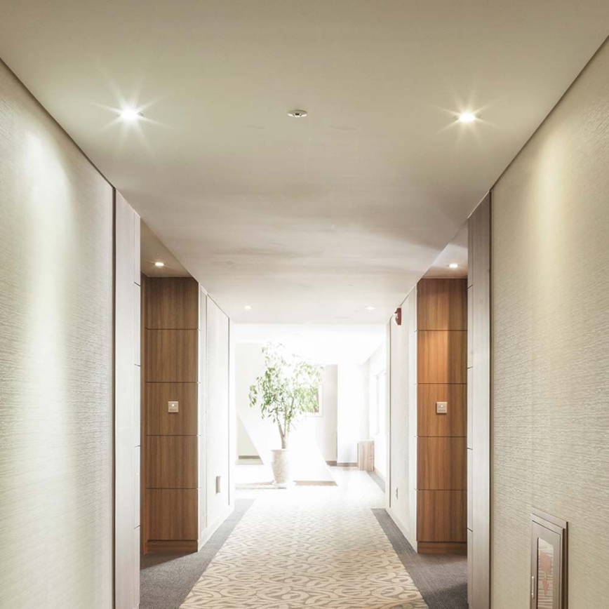 Įleidžiamas šviestuvas GU10 skersmuo 9 cm juodas