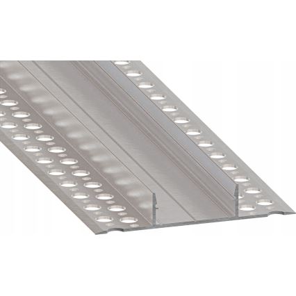 Įmontuojamas profilis LED juostoms, 1 m, sidabrinis/baltas
