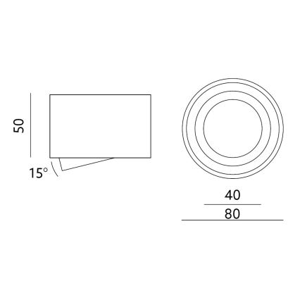 Įmontuojamas šviestuvas OH36S 35W/230V 5 cm juodas