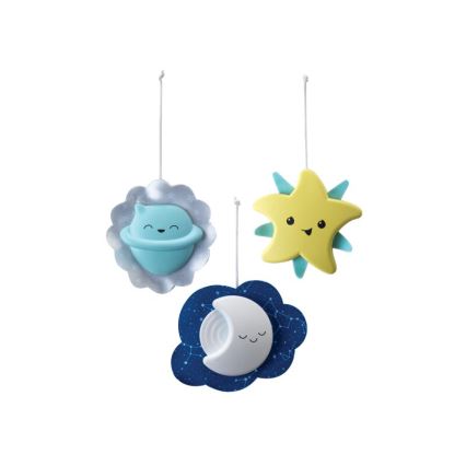 Infantino - Kūdikio lovelė mobilus Su melody 3in1 3xAA žalia