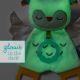 Infantino - Naktinė lempa su žėrinčiu prigludusiu žaisliuku Owl